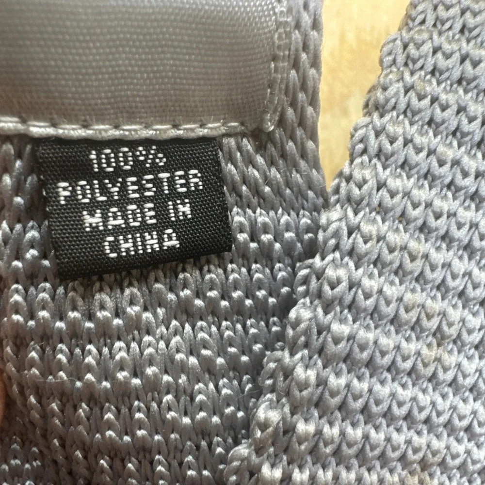 Altea‎ Milano Gray Knit Tie Men's Textured Necktie Italy Modern Classic Workwear